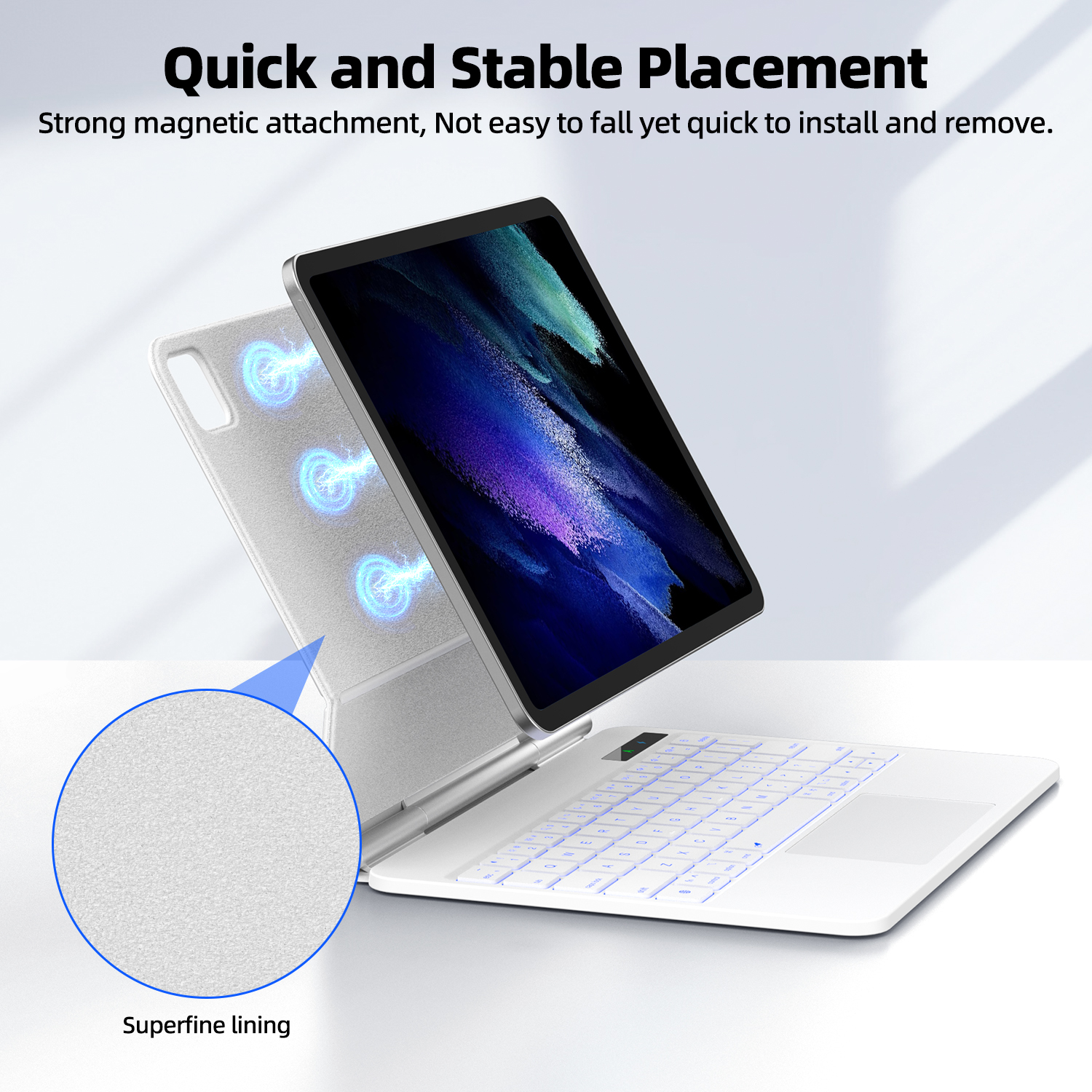 Smart Pogo Pin Keyboard case f - Tablet Keyboard Case のレビューと価格