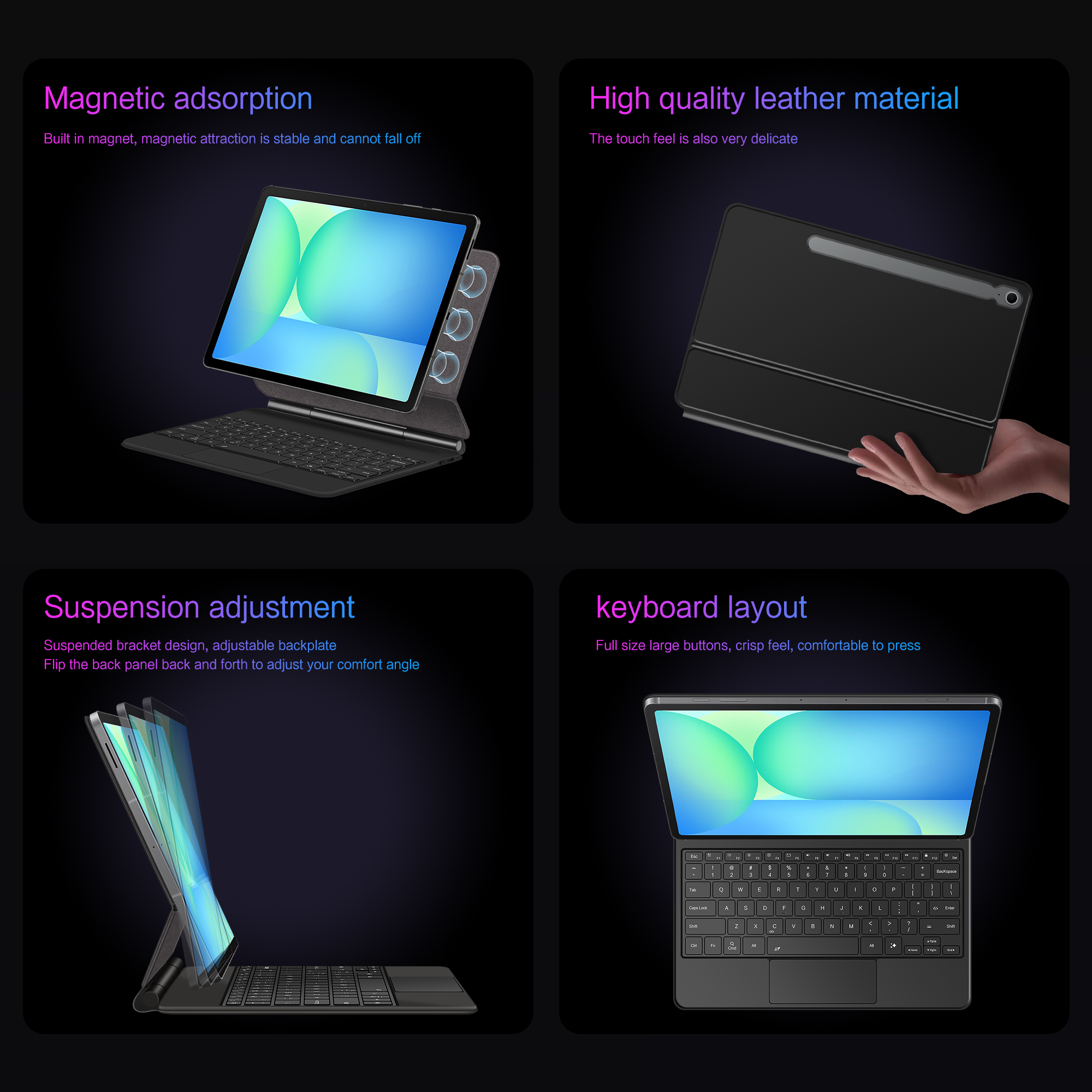 LFOIQN Keyboard Case For Samsu - Tablet Keyboard Case のレビューと価格