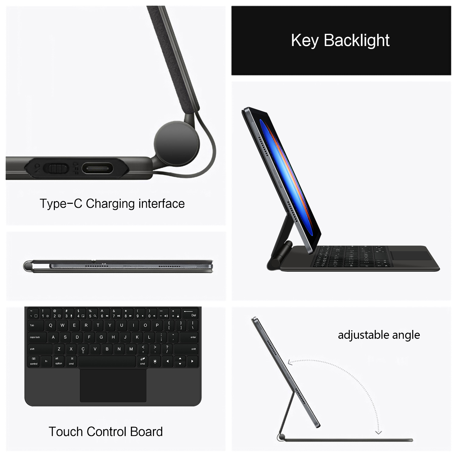 TouchPad Magic Keyboard For Xi - Tablet Keyboard Case のレビューと価格