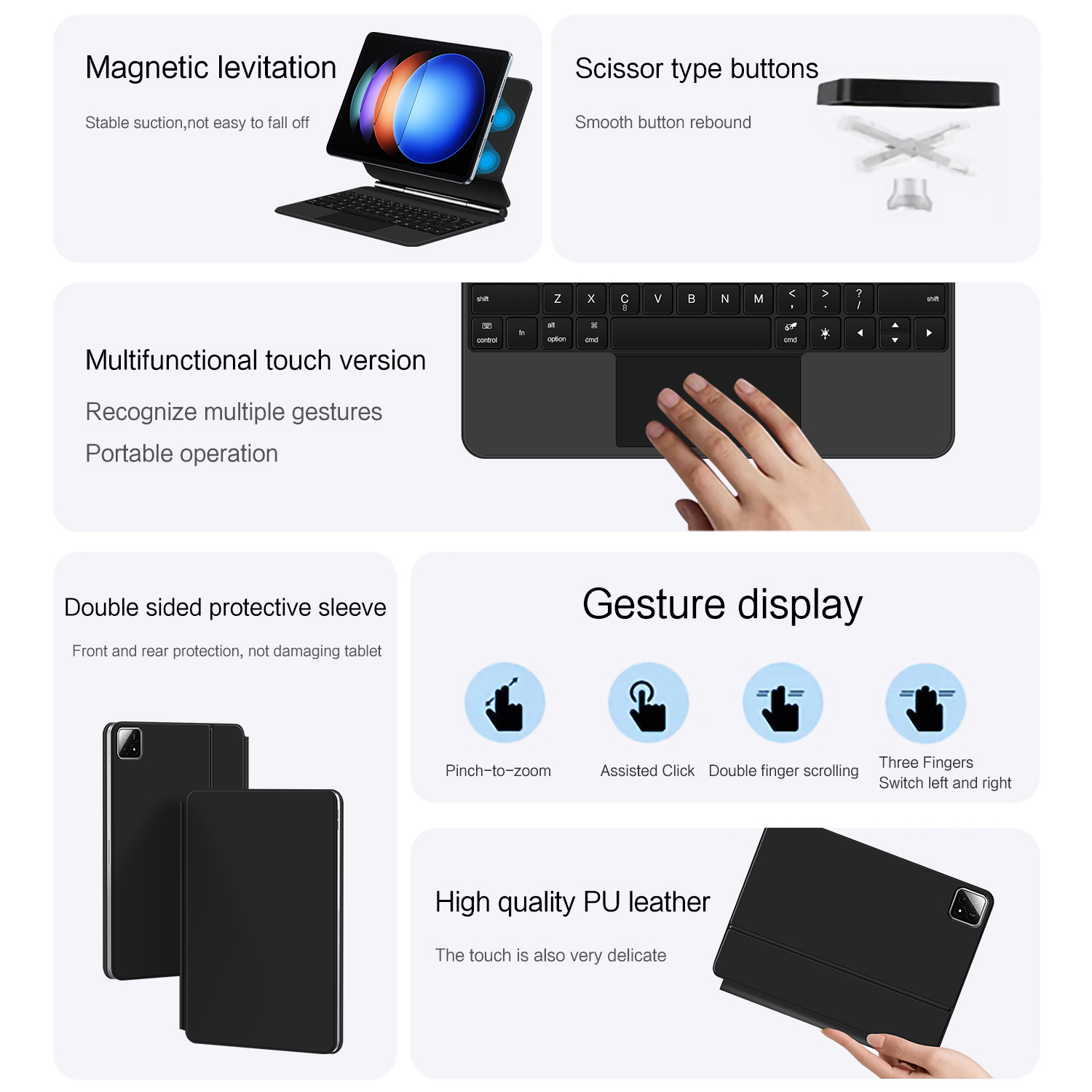 TouchPad Magic Keyboard For Xi - Tablet Keyboard Case のレビューと価格