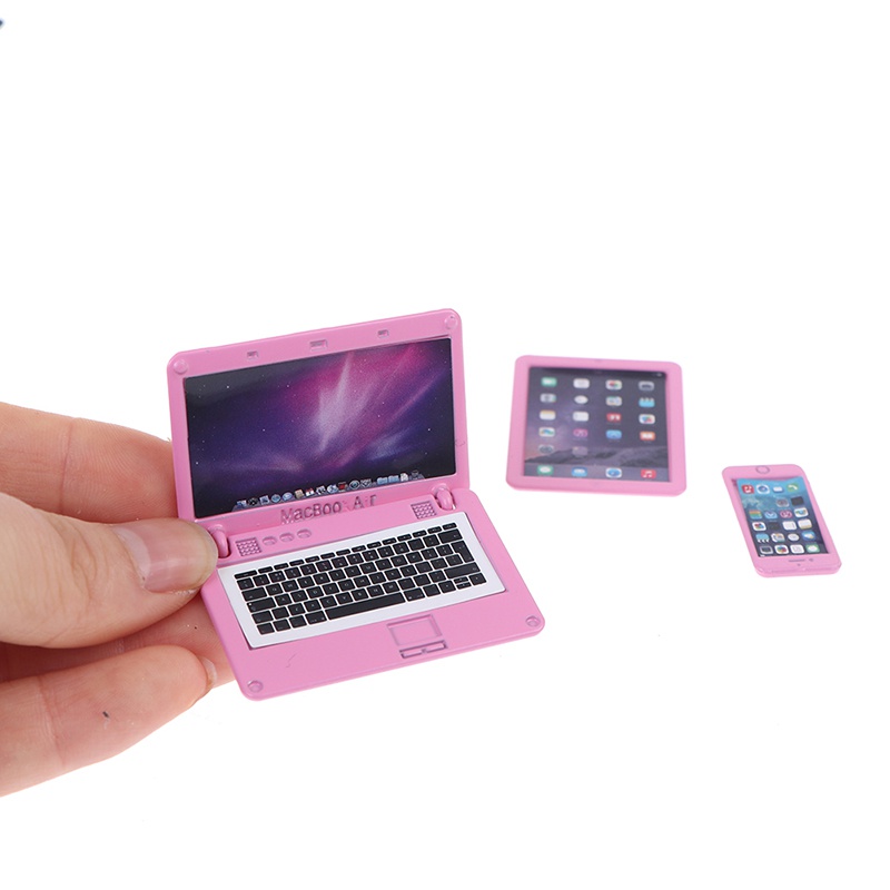 3Pcs/Set Simulation Mini Lapto - Tablet Accessories Set のレビューと価格