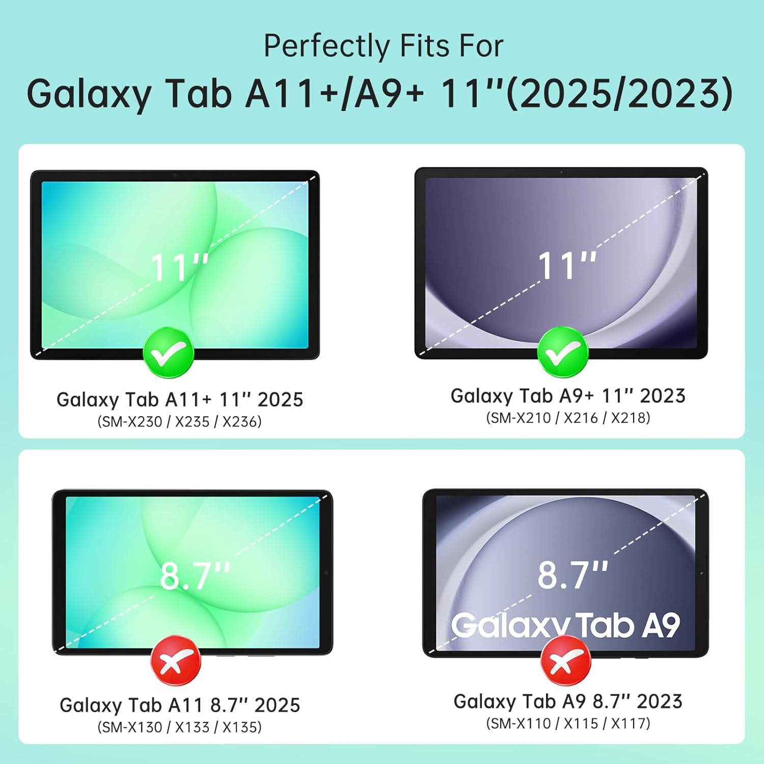 Case for Samsung Galaxy Tab A9 - Vortex Tablet Accessories のレビューと価格