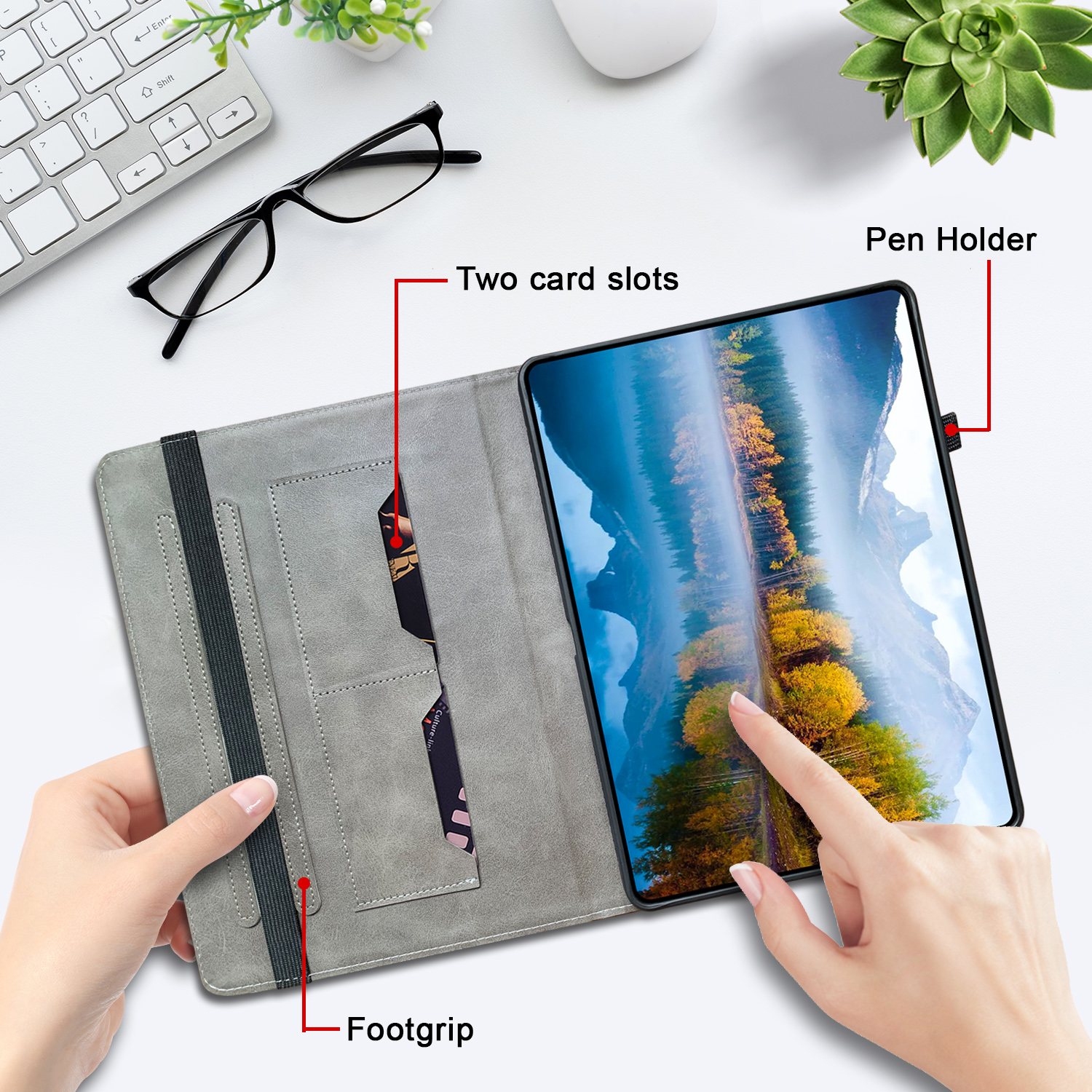 Leather Case For Lenovo Tab M1 - Lenovo Tablet M10 Accessories のレビューと価格
