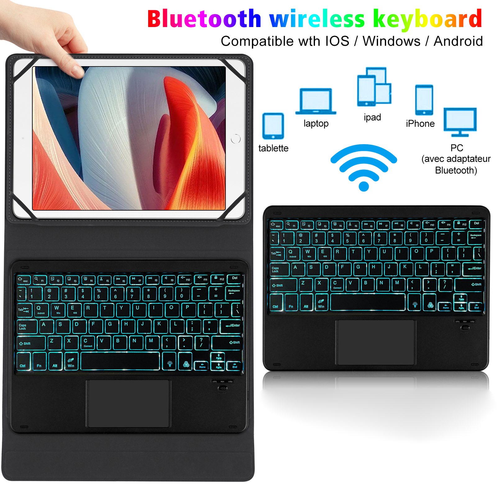 Universal 9-11 inch Tablet Pro - Tablet Keyboard Case のレビューと価格