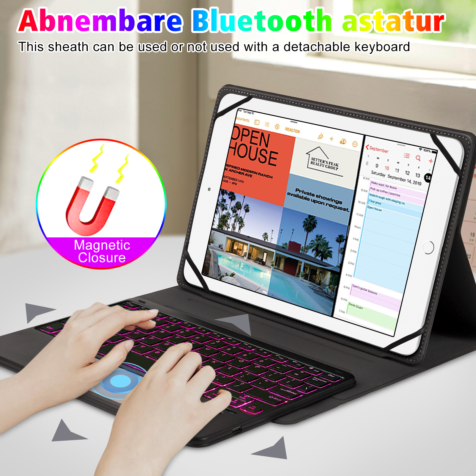 Universal 9-11 inch Tablet Pro - Tablet Keyboard Case のレビューと価格